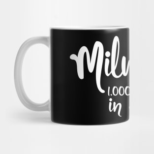 Milwordy 1,000,000 words in a year - Milwordy writing challenge gift idea for writers Mug